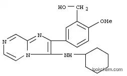 Molecular Structure of 958595-02-3 (Benzenemethanol, 5-[3-(cyclohexylamino)imidazo[1,2-a]pyrazin-2-yl]-2-methoxy-)